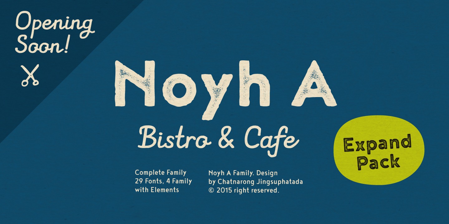 Noyh R Font preview